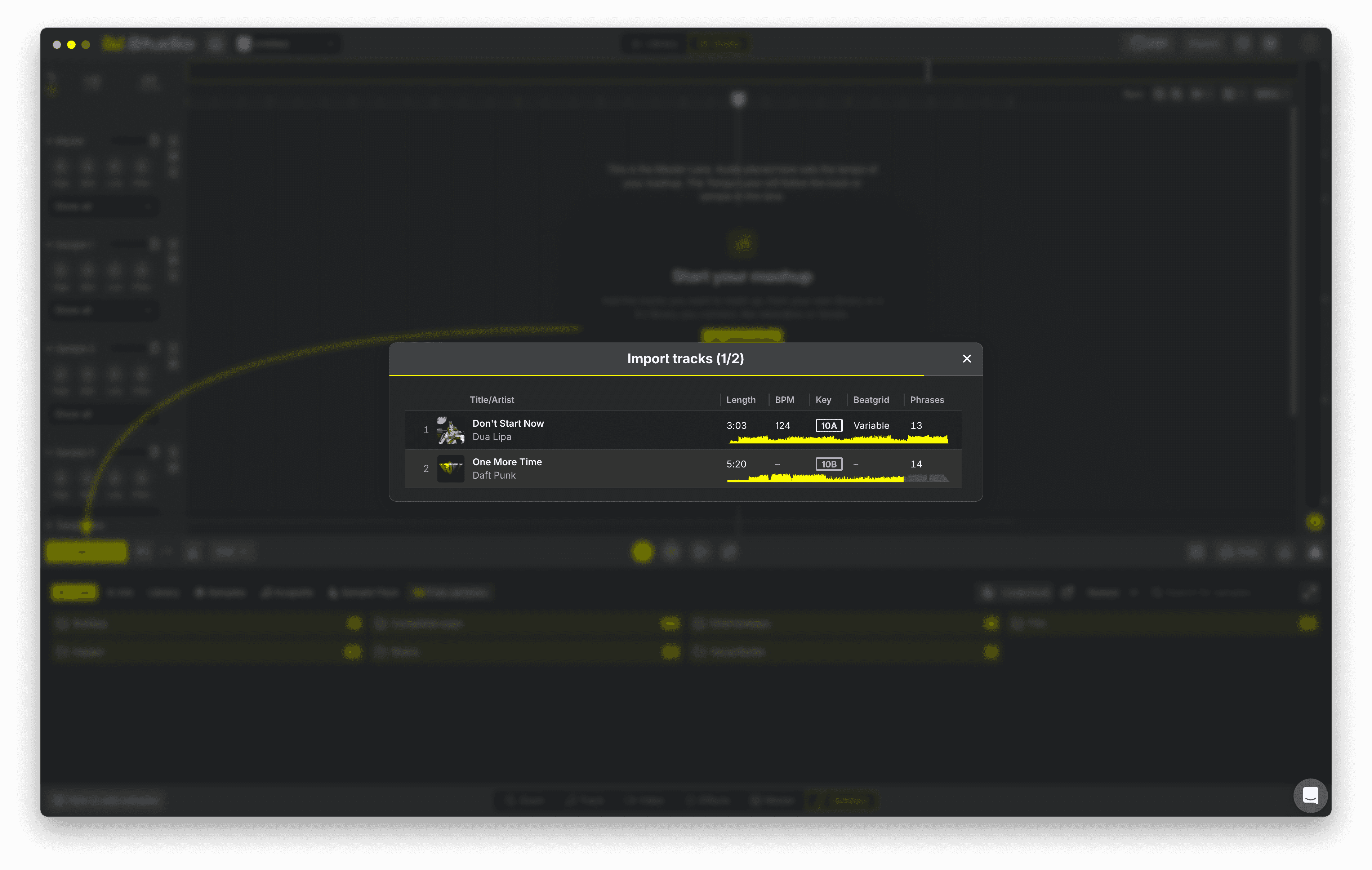 Import Your Tracks