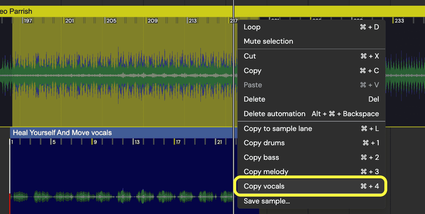 How to isolate vocals