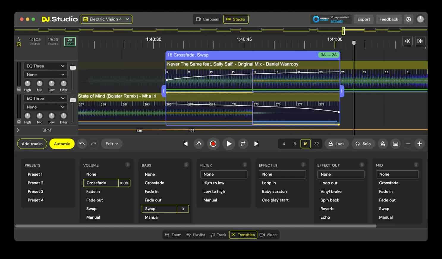 dj studio workflow