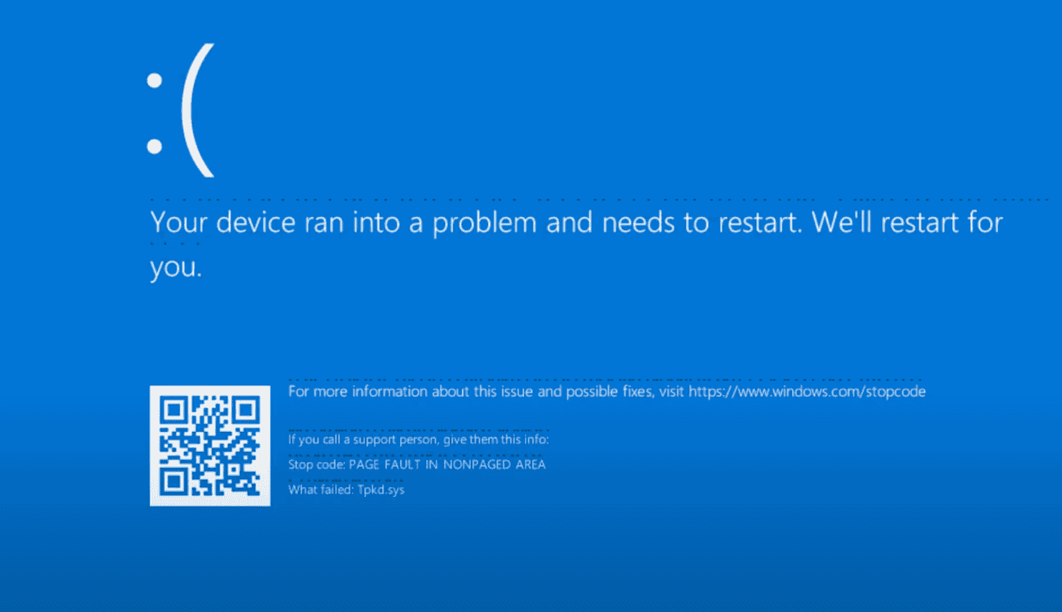 Blue Screen of Death