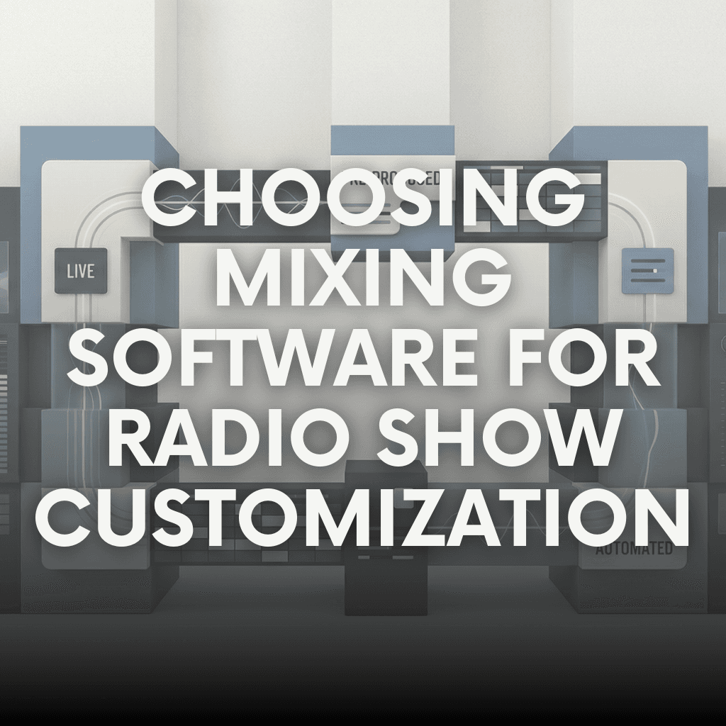 Choosing Mixing Software for Radio Show Customization