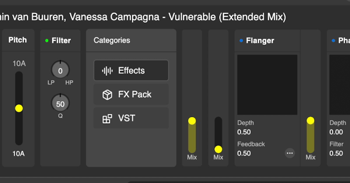 Effects tab