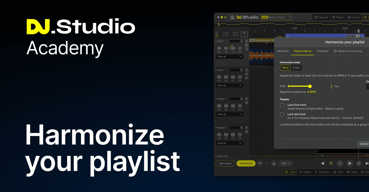 Harmonize your playlist