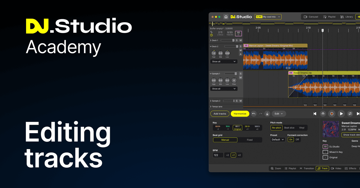 Editing tracks